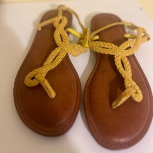 MIA yellow sandals sz 8.5